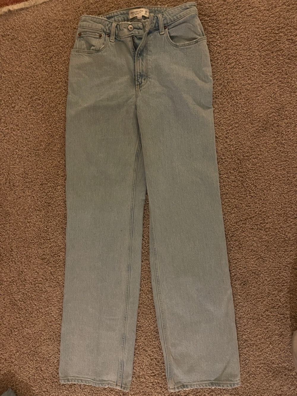 Abercrombie & Fitch Light Blue women’s Straight Jeans